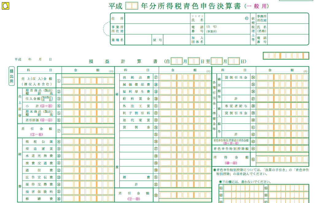 確定申告 経費明細書の記入方法とは 青色申告 白色申告の違いも Makeleaps