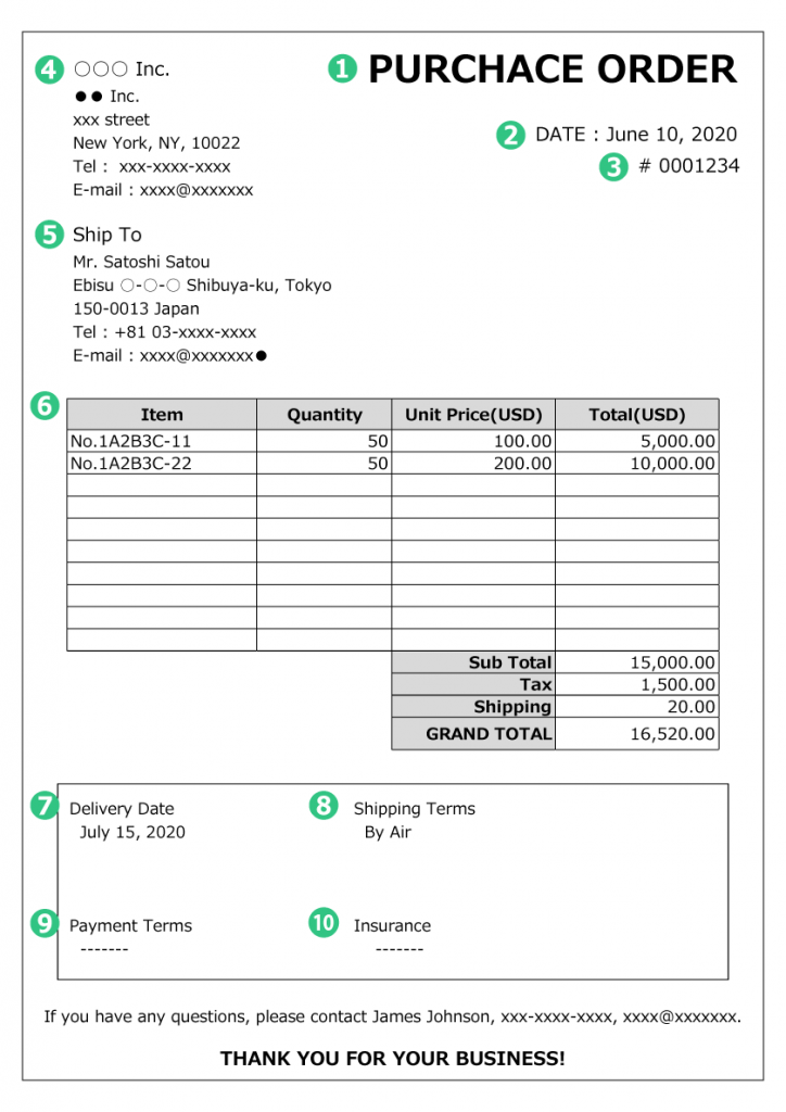 英語での 発注書 の書き方をサンプルで解説 メールの例文も Makeleaps
